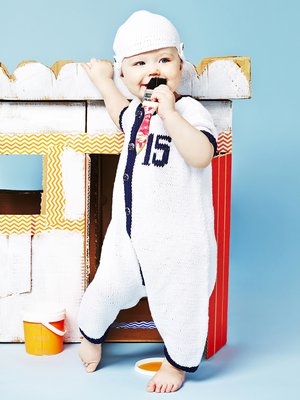 vauvan haalari Novitan Puuvilla-bambu -langasta