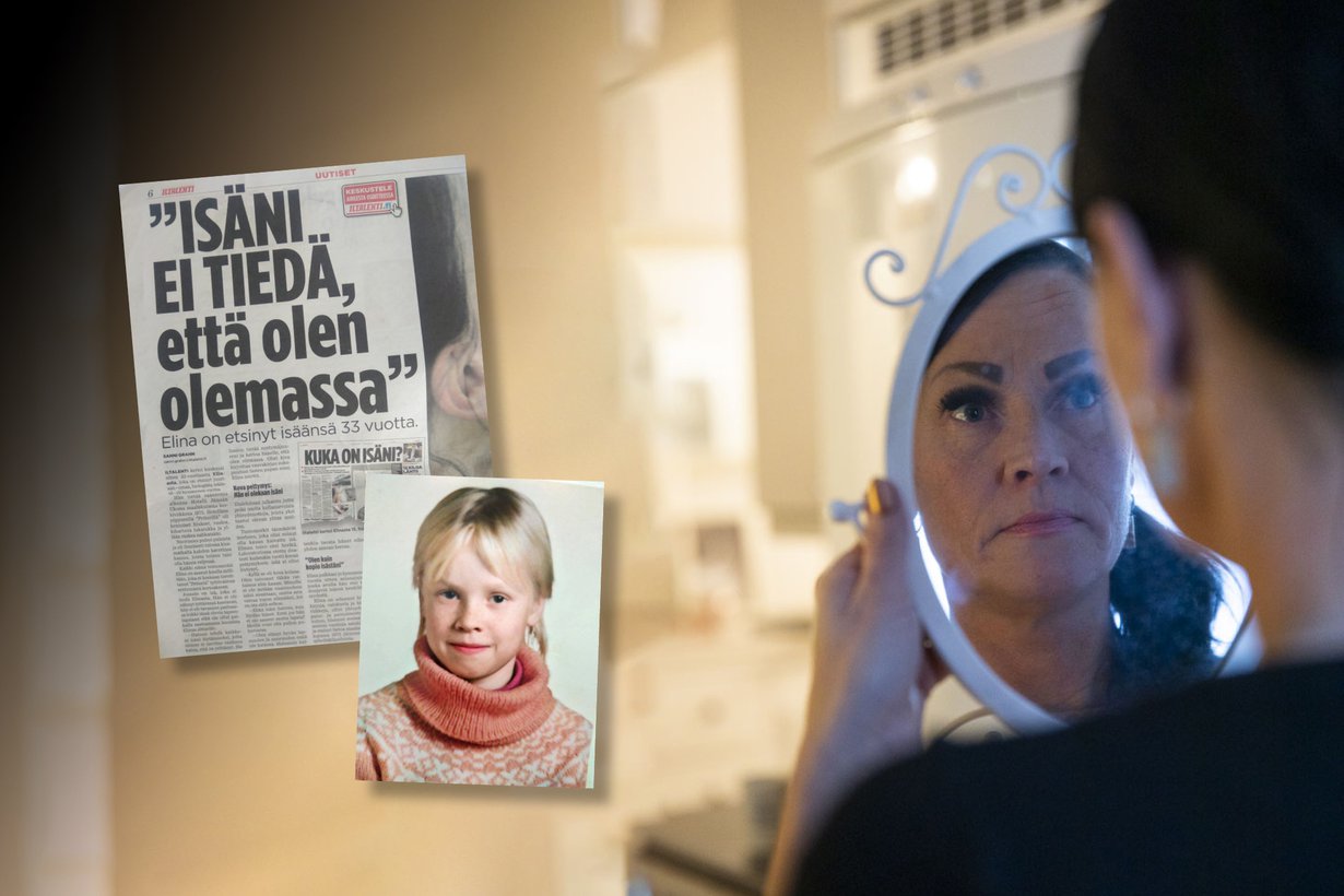 ”Olisin päässyt helpommalla, jos olisin ajatellut, että ei isää löydy ja se siitä. Halusin kuitenkin tietää, mistä tulen”, Kirsi sanoo. 11 vuotta sitten Kirsi yritti etsiä isää myös Iltalehden jutun avulla. Hän toivoi, että tuntematon isä tunnistaisi omat piirteensä tyttärensä lapsuudenkuvasta.