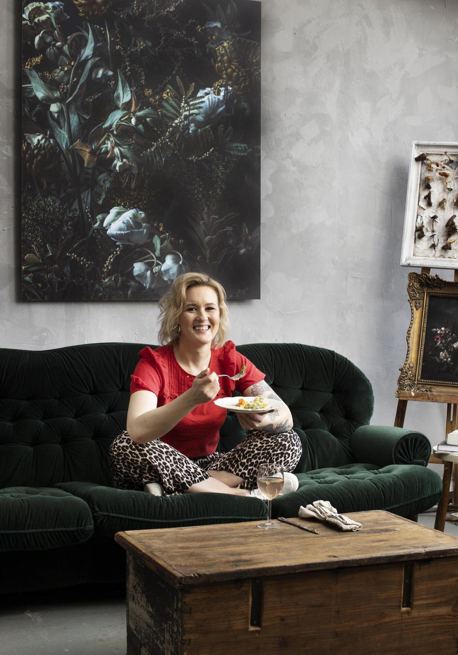 Linnea suosii yksinkertaisia, selkeitä makuja, mutta kaikissa hänen ruuissaan on aina jokin juju. ”Rakastan sitä, että voin tuottaa ihmisille pienen vau-efektin.”