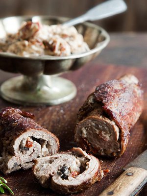 Lehtipihviksi sopivat niin nauta, porsas kuin broileri. Sienimuhennoksen sisään kelpaavat kantarellit, tatit, suppilovahverot ja mustatorvisienet.