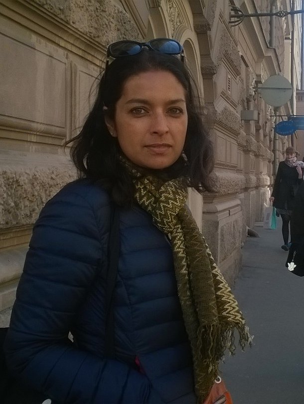 Jhumpa Lahiri kävi Helsingissä esittelemässä uutuuskirjaansa Tulvaniitty. 