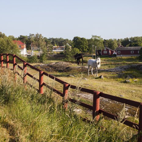 Idyllisiin maisemiin päästäkseen ei tarvitse matkustaa kauas. Saariston rengastiellä Korppoon kirkonkylä on kuin postikortista.