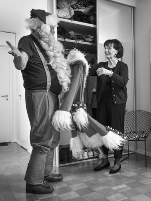 ”Olen ollut joulupukki 64 vuotta. Kun tekee sitä, mistä nauttii ja missä on hyvä, ei halua lopettaa”, Timo Pakkanen sanoo.