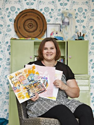 Kiireinen Minna pitää askartelusta, sillä sitä varten ei tarvitse lähteä kauas tai varata aikaa. 