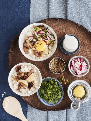 Donburi on japanilaista pikaruokaa, joka lämmittää mukavasti ja pelastaa kiireisen arjen.