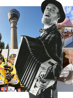 Lentävä kalakukko! Severi Suhonen edustaa savolaista lupsakkuutta parhaimmillaan.