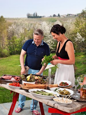 Jyrki ja Riikka Sukula korvaavat italialaiseen tapaan kanan usein kanilla.
