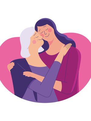 Tytär suree aikaa, jonka menettää, kun äiti asuu kaukana.