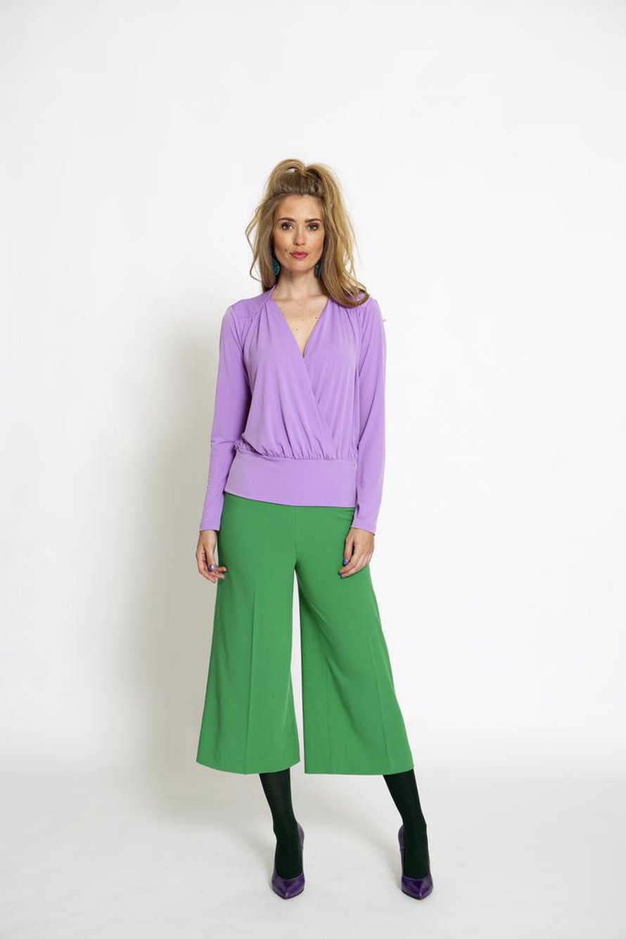 5 Vihreät culottes-housut