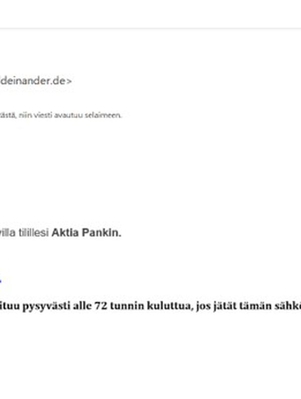 Tällaisellakin viestillä huijarit ovat ihmisiä lähestyneet.