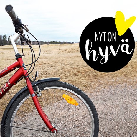 Parasta juuri nyt: uusi kevät ja vanha pyörä.