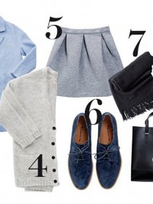 1. Takki 119,95 e, Only. 2. Tennarit 139 e, Ted Baker. 3. Farkut 149 e, Tommy Hilfiger. 4. Villatakki 89,95 e, Selected. 5. Hame 59,95 e, Soaked in Luxury. 6. Kengät 79,95 e, Tamaris. 7. Huivi 179 e, Tiger of Sweden. 8. Nahkalaukku 99,90 e, Global. 9. Lenkkarit 149 e, New Balance. 10. Neule 99,90 e, Global.