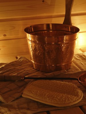 Kun löyly sihahtaa kiukaalle, rauha on täydellinen.