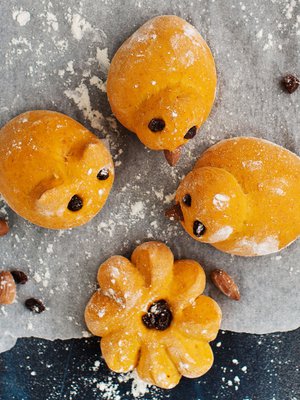 Muista tarkistaa kohotuksen jälkeen, että rusinasilmät ja mantelinokat ovat tiukasti paikoillaan.