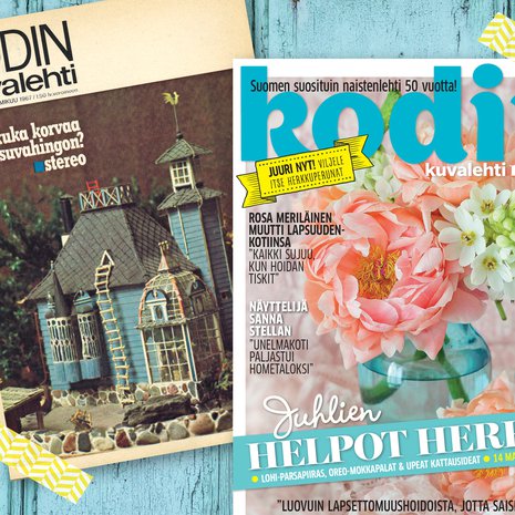 Kodin Kuvalehden ensimmäinen ja uusin, 11.5. ilmestyvä numero.