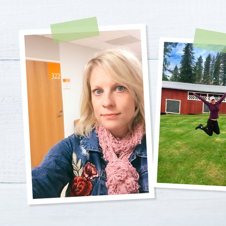 Laura Voutilainen jännitti silmälääkäriä ja pääsi päivän päätteeksi mökille.