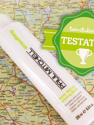 Paul Mitchell Super Skinny Relaxing Balm olisi helppo matkakaveri. Hinta noin 27 e / 200 ml.