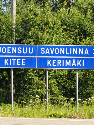 "Kaupunki idässä" kuuluu Joensuun kaupungin slogan.