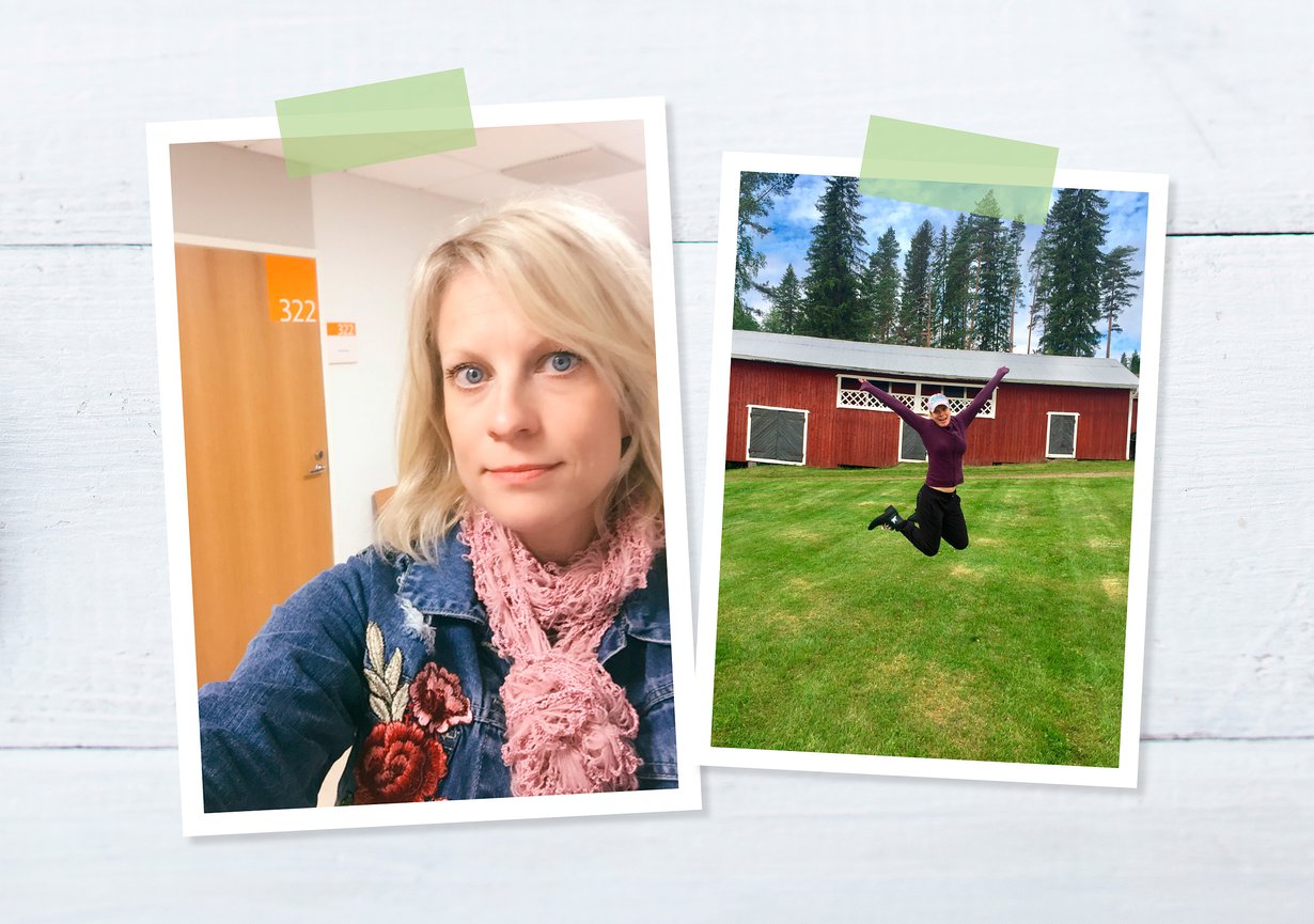 Laura Voutilainen jännitti silmälääkäriä ja pääsi päivän päätteeksi mökille.
