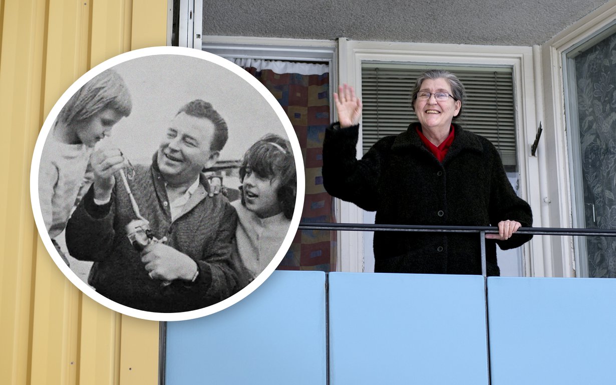 Norrköpingissä asuvan Sheila Gmar Virran suurimpia aarteita ovat lapsuuskuvat. Tässä kuvassa hän on isän ja Ilse-isosiskon kanssa kalassa.