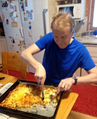 "Vaimon kinkkupiirakka sai veden kielelle."