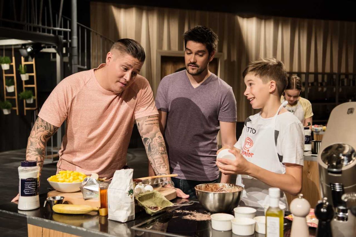 Oton mielestä televisiostudio ei ollut ihan niin hieno kuin olisi odottanut, mutta tuomarit Tomi Björck ja Henri Alén sitäkin mukavampia.