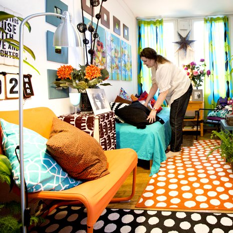 Sairaalassa Patricia  Jakowleff ei osannut kuvitella omaa huonetta. "Huone syntyi minussa täällä. Täytyy olla tarkkana, että en laita tätä liikaa."