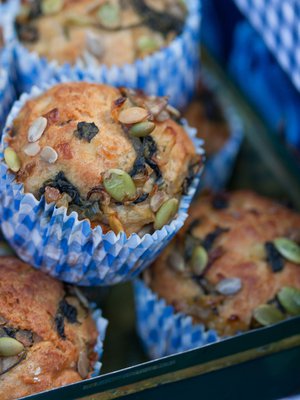Muffinit ovat sopiva suupala esimerkiksi keiton kanssa.