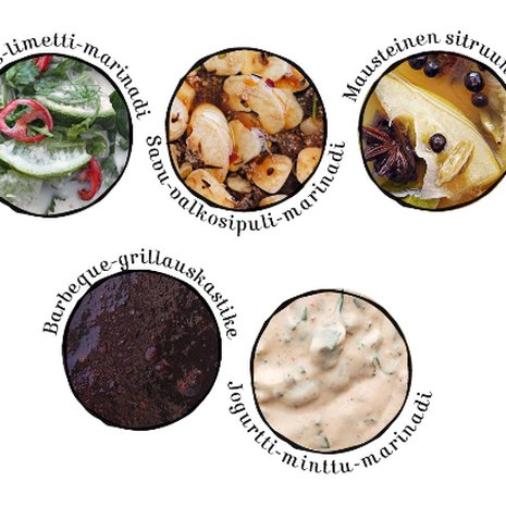 Liha saa uutta luonnetta marinoimalla.