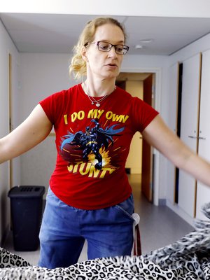  Työnantaja Rinnekodissa hyväksyi Salinan rakkaan työpaidan. Teen stunttini itse, siinä sanotaan.