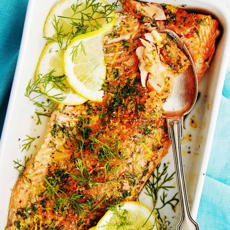 Mehevin lohi on juuri sopivasti punervaa.