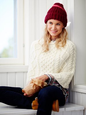 Pipon villa-alpakkalanka on ihanan pehmeää.