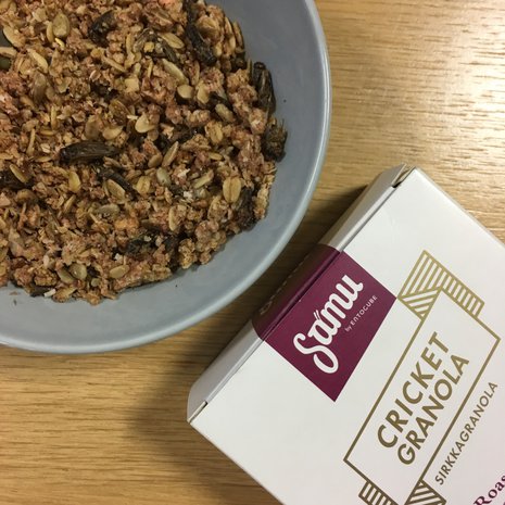 Sirkkagranola on yksi talven uusista hyönteistuotteista. Ulkomuotoa lukuunottamatta se ei juuri eroa tavallisesta myslistä.