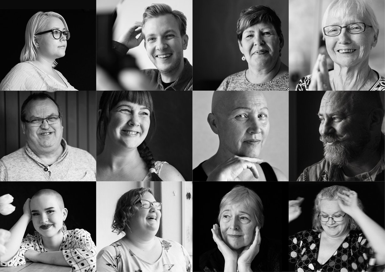 Tässä ovat Jaana, Jere, Tiina, Sisko, Jyrki, Outi, Kaisa, Ari, Hilla, Tinna, Helena ja Henna. Heillä on sinulle asiaa.