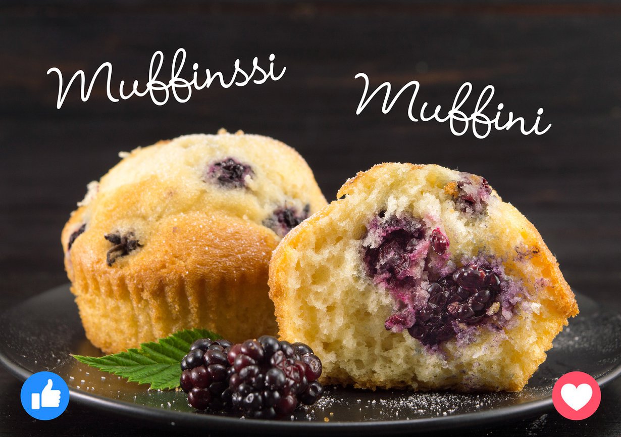 Muffinssi ja muffini maistuvat ihan yhtä hyviltä!