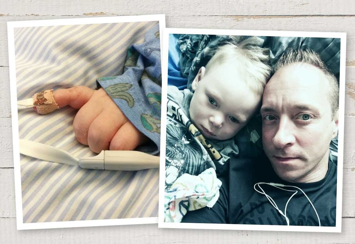 Joka aamu Mika kysyy pojaltaan: ”Saisiko herralle olla aamulääkkeet sänkyyn tarjoiltuna?” Ei haittaa, vaikka Matias ei osaa vastata.