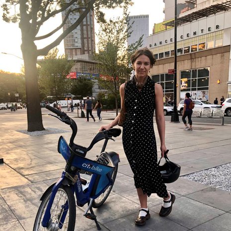 New Yorkissa on hyvät pyörätiet ja näppärät kaupunkipyörät, Harriet vinkkaa.