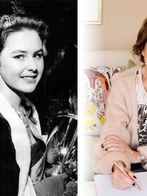 19-vuotias Pirkko Mannola valittiin Miss Suomeksi vuonna 1958. Nykyään Pirkko on 86-vuotias ja keikkailee laulajana.