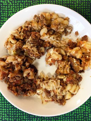 Jauhelihaa vai ei? Kaikki makaronilaatikot olivat hyvin perinteisen näköisiä.