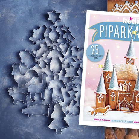 Onneksi piparkakkuja ehtii leipoa monta kertaa ennen joulua! Mainiona oppaana toimii Kodin Kuvalehden uusi Piparkakku-julkaisu.