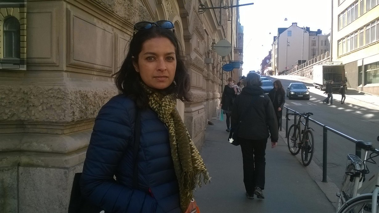 Jhumpa Lahiri kävi Helsingissä esittelemässä uutuuskirjaansa Tulvaniitty. 