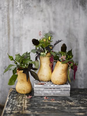 Koverra kurpitsasta hauska maljakko