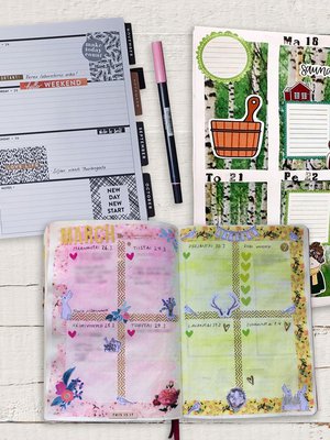 Kalenterin tuunauksessa vain mielikuvitus on rajana. 