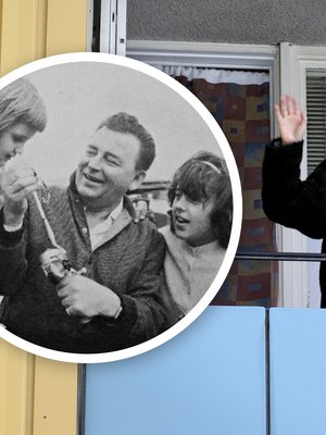 Norrköpingissä asuvan Sheila Gmar Virran suurimpia aarteita ovat lapsuuskuvat. Tässä kuvassa hän on isän ja Ilse-isosiskon kanssa kalassa.