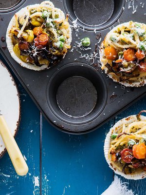 Hauskat pastakipot syntyvät muffinipellillä. 