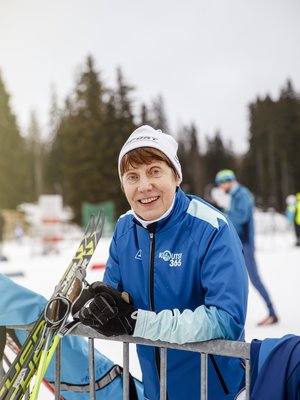 Hilkka Riihivuori hiihtää päivittäin ainakin 22 kilometrin lenkin.