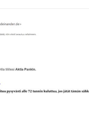 Tällaisellakin viestillä huijarit ovat ihmisiä lähestyneet.