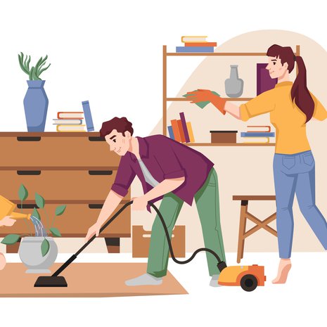 Miten teillä jaetaan kotityöt? 