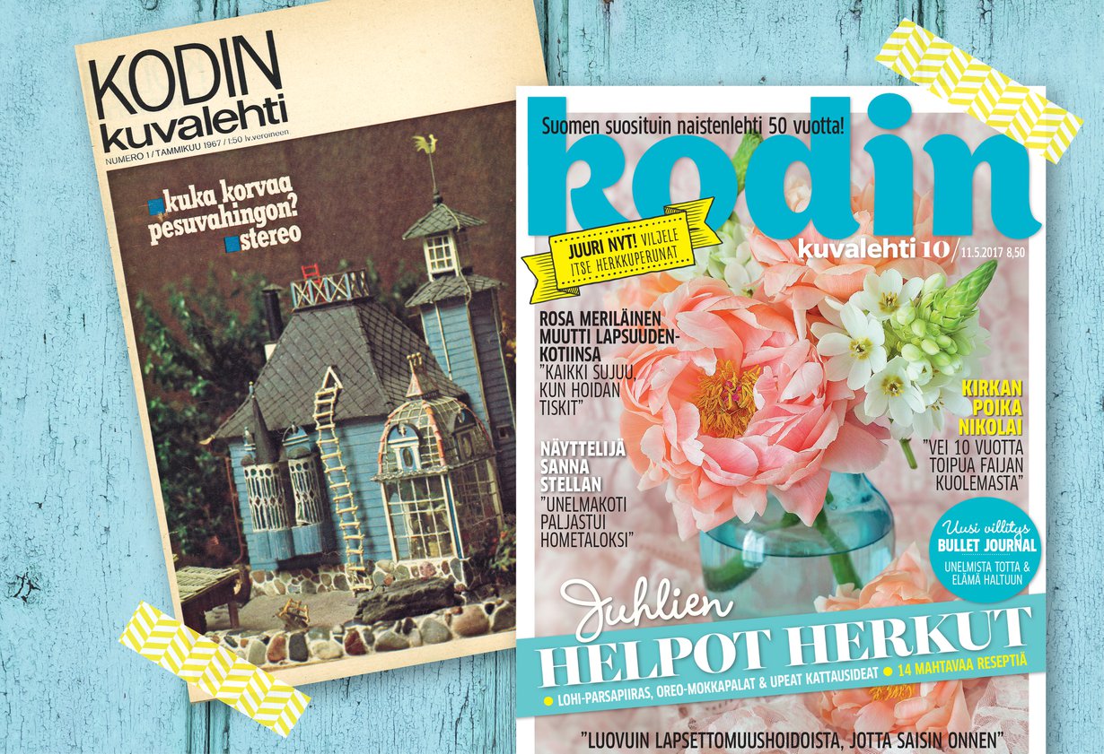 Kodin Kuvalehden ensimmäinen ja uusin, 11.5. ilmestyvä numero.