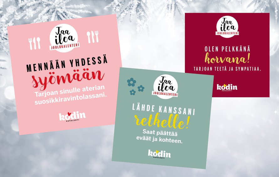Kenelle sinä haluaisit antaa lämpimän lahjan?